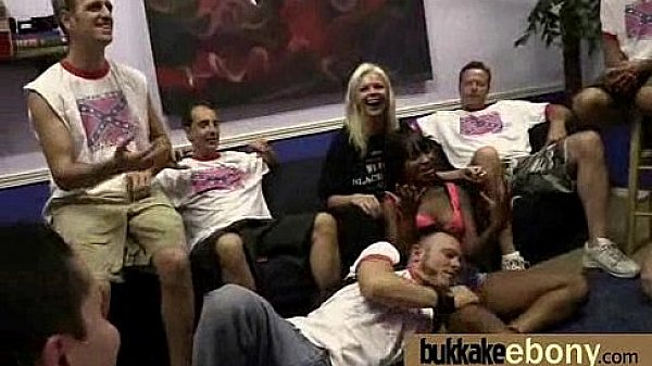 Busty black babe bubble bath group cocksuck 13 