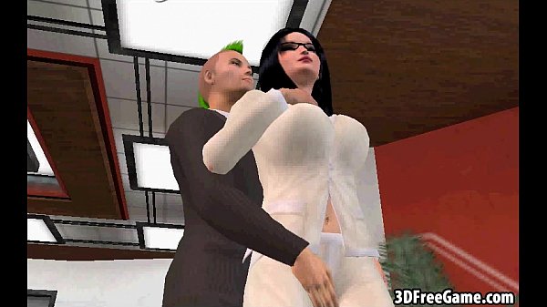 Thissexy 3Dbrunette babe is fuckedand shegets eaten out