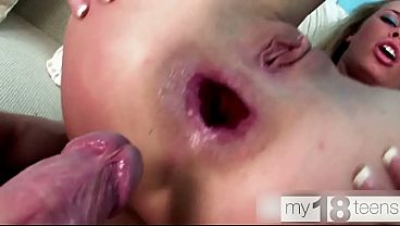 MY18TEENS - Boyfriend Facefuck Babe and Anal - Ass to Mouth 