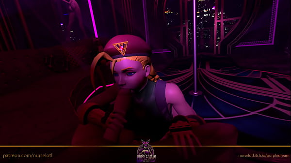 Cammy White in a VR experience 