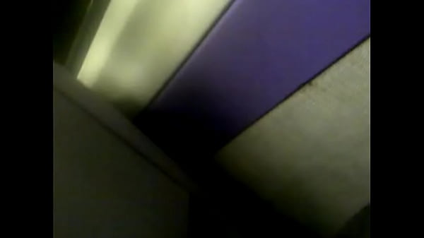 Wanking over blonde on train