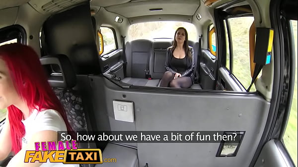Play MP4 - Female Fake Taxi Horny busty babes in taxi lesbian backseat orgasms