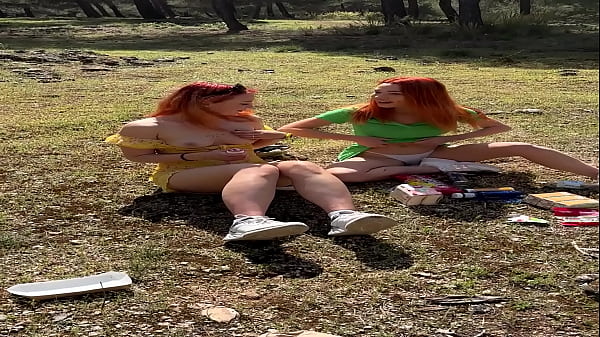 Picnic with my girlfriend in forest and leave lots of trash 