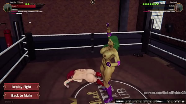 Jennifer vs red nf3d female kinky femdom combat 