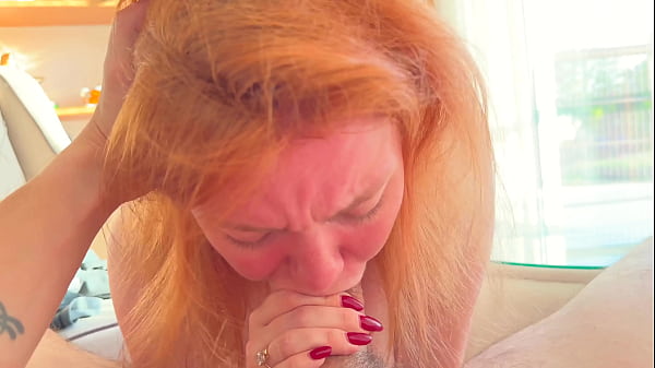 Huge cumshot in mouth the beauty is confused and shy 