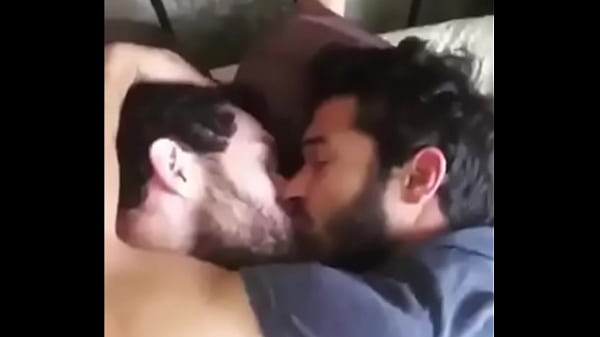 One Indian guy kissing another Indian guy on lips | gaylavida.com 