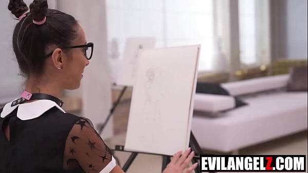 Play MP4 - Kinky Painter Gets 3 Huge BBC Yves Morgan&comma; Eva Generosi&comma; Little Maly&comma; Mannie Coco