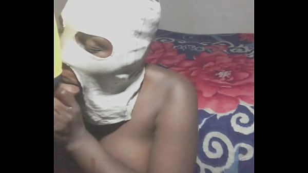 Masked Ebony On White Cock thumbnail