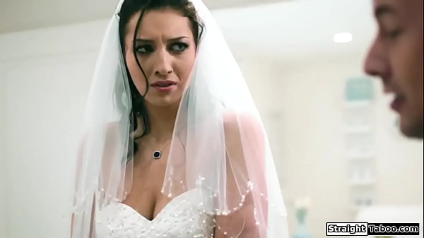 Fiances stepbrother makes a bride have sex with him to leave her big tits babe sucks his dick and then he licks her anal fucks her