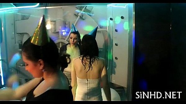 Wild and raucous pole party 