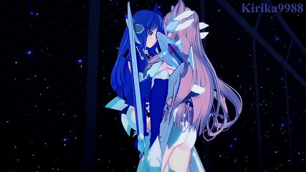 Tsubasa Kazanari and Kanade Amō and Maria Cadenzavna Eve intense futanari sex. - Symphogear Hentai 