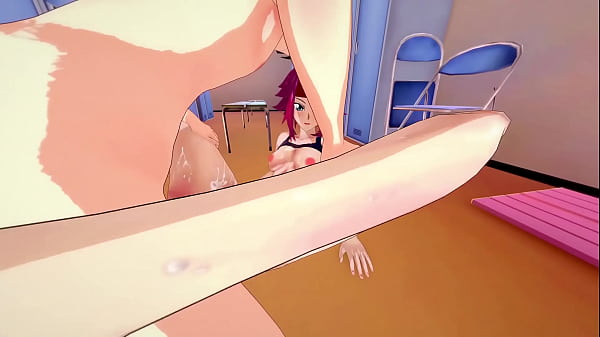 Kallen kozuki gets fucked hard in the locker room code geass hentai