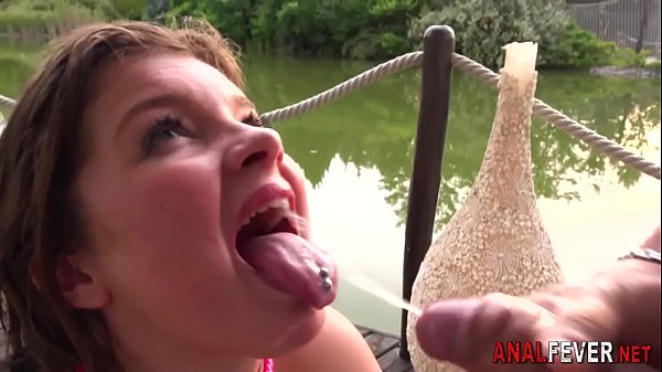 Slut gets asshole toyed