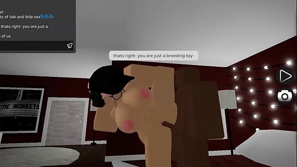 Whore getting fucked on roblox