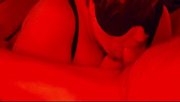 BBW Throats & strokes! ASMR No Audio - Red Light Videos #4 Part 1 