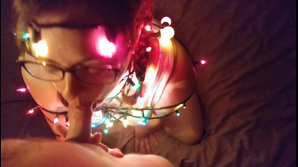 Christmas angel sucking cock 