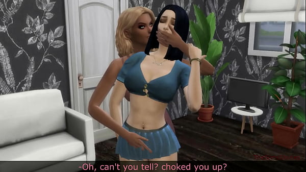 The sims 4 girlfriend jealous of his boyfriend punished lesbian by catfight