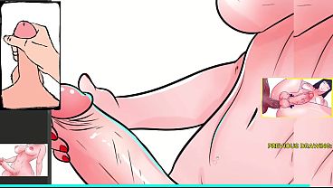 Anime Trans Futanari Girl Standing Holding Her Huge Erect Cock - Body Crop from Tits to Massive Dick - 10 Min Female Voice JOI