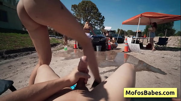 Natural busty teen blondefuck huge dick_outdoorsnear a_car washJC Wilds JohnnyLove