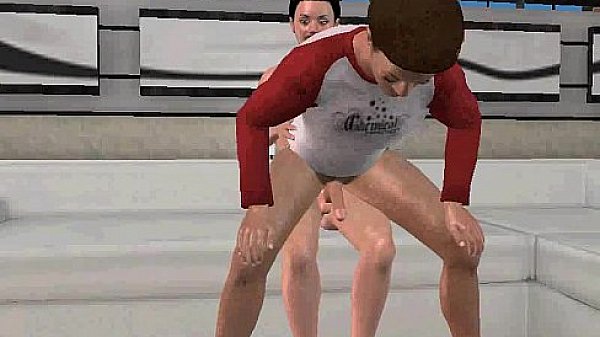 Hot 3D cartoon hunks sharing a dildo before having anal 