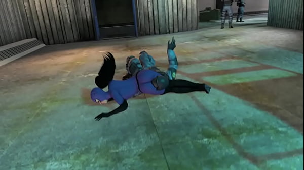 Catwoman scissorhold 