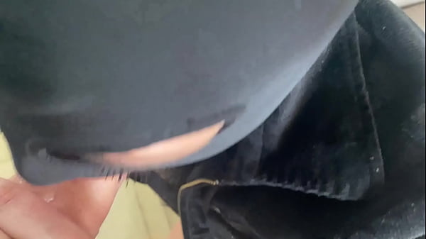 Full body fishnet blowjob &ndash; cum on my clothes 