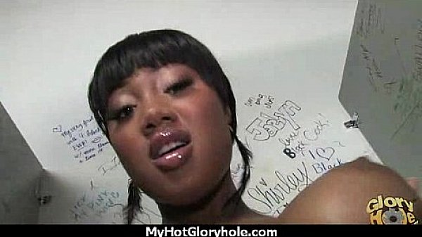 Gloryhole Secrets Ebony sucking off strangers POV 23 