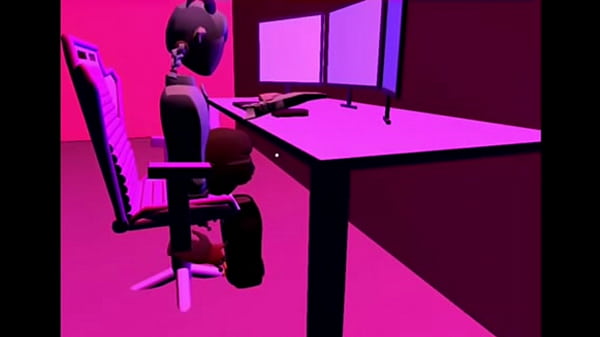 Recroom Boy Gives Head To E-girl From Under Her Desk thumbnail