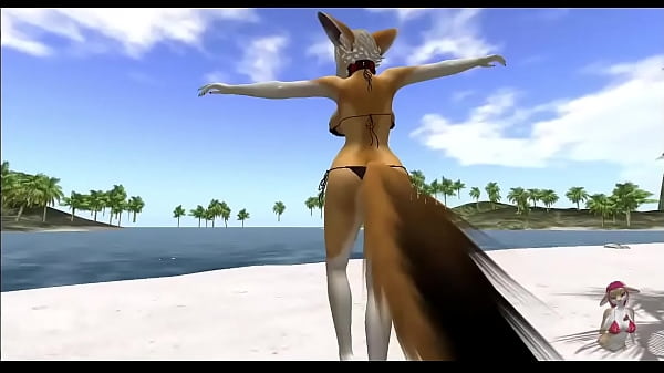 Play MP4 - Beach fun and fuck with sexy fennec furry