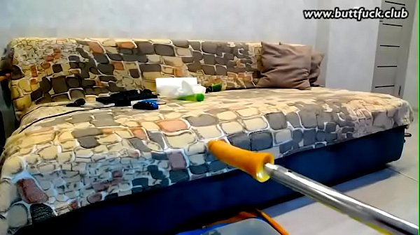 Young sexy amateur girl fucks her asshole with sex machine