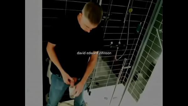 David Edward Johnson pisses in a cup and drinks his pee on camera in his bathroom 
