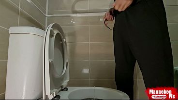 Play MP4 - Boy pissing with uncircumcised cock and big balls