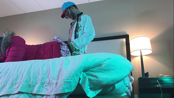 Celebrity Fucks Hot Trans Woman in Chastity Doggystyle