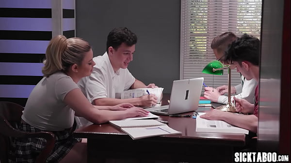 Play MP4 - Big ass teen Heather Honey gangbang with group of perverted classmates