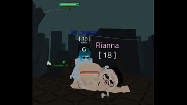 Filled me up completely after cornering me in Roblox!