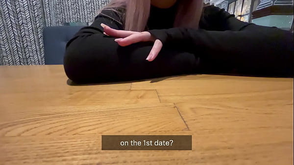 She took off the condom_and started sucking on_the first date for a massage and_salad