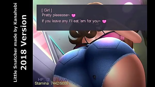 Giant girl with short jeans crushed me with her big butt 