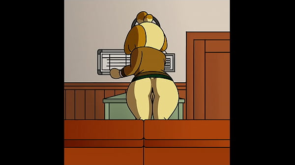 Isabelle shows off her ass
