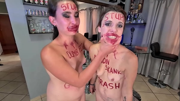 Play MP4 - Two stupid whores doing stupid things &vert; self humiliation and humiliating each other