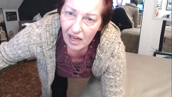 741 All natural no makeup short hair older redhead allows you to SMELL HER ASS!! 