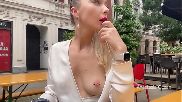 Play MP4 - Flashing boobs in public&period; Topless right in the middle of a busy street&period;