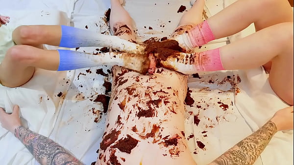 Pastel crush chocolate cake and cock addition foot fetish 