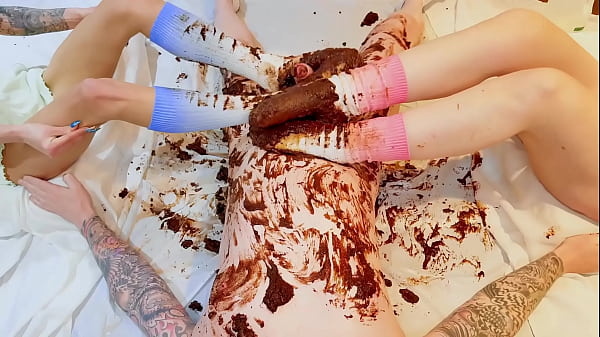 Pastel crush chocolate cake and cock addition foot fetish 