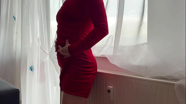 Nonton Milf In Red Dress Bent Over The Window, Fucked Hard, Creampied On The Sofa thumbnail