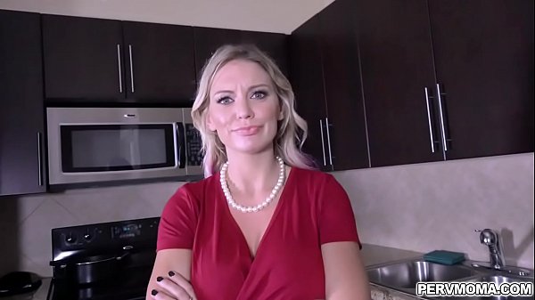 Blonde milf kenzie taylor wants her stepsons mouth shut so she suck his young prick