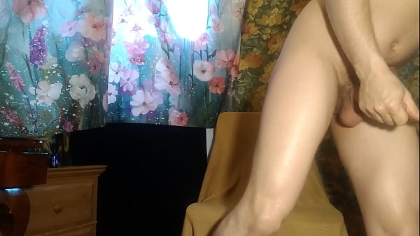 Guy Pisses Lots While Hard, Jerks Off, And Cums thumbnail