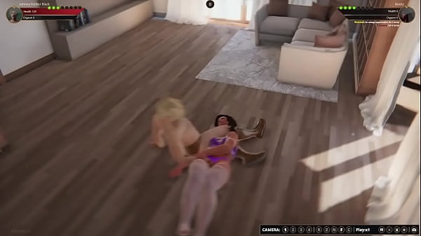 Johnny WalkerBlack VS Booty_Naked Fighter 3D