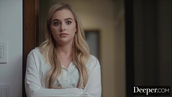 Deeper busty blonde dominates sub