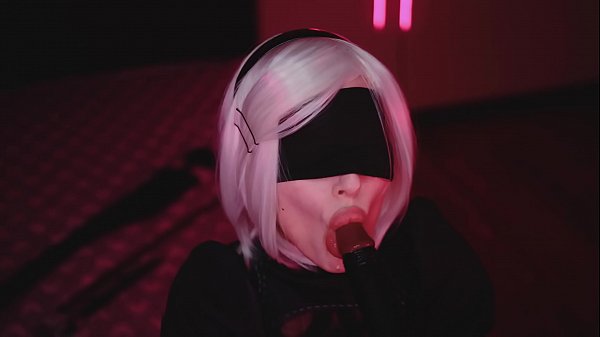 Play MP4 - Cosplay Blowjob Sloppy Suck BBC with 2B