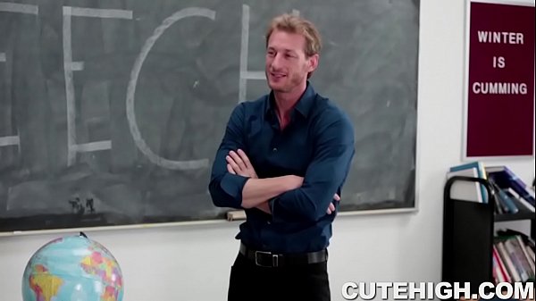 Hot teen jay taylor blows cock then gets fucked by her speech class teacher
